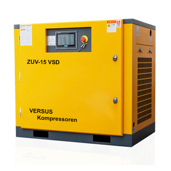Винтовой компрессор ZUV – 15 VSD 10 бар прямой привод IP 23 D