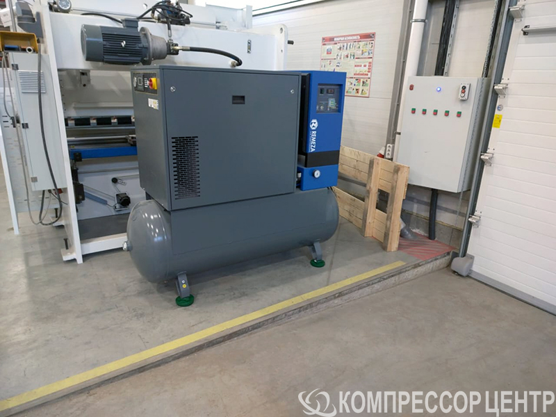 Винтовой компрессор "Ремеза" ВК15Е-15-500Д (с осушителем) для ООО "Е8"