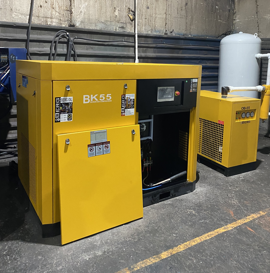 Проект - Винтовой компрессор BERG ВК-55 10 бар для ООО СИТК