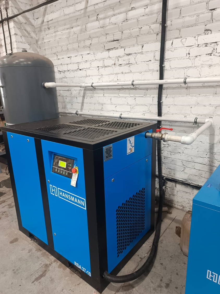 Проект - Винтовой компрессор Hansmann RSA 37 10 бар для ООО Газснабинвест